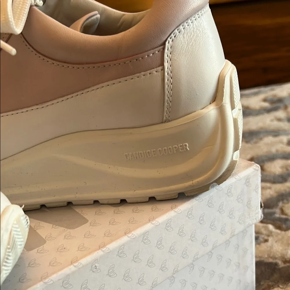 Women's Cream Sneakers - Picture 3 of 8